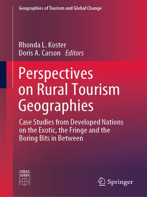 cover image of Perspectives on Rural Tourism Geographies